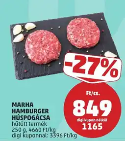 PENNY Marha húspogácsa ajánlat