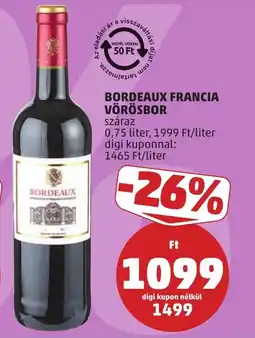 PENNY Bordeaux francia vörösbor ajánlat