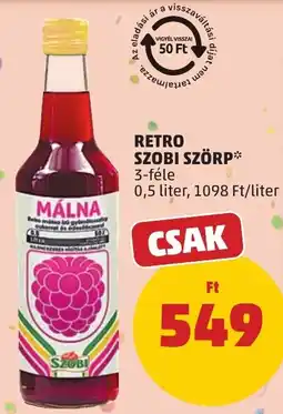 PENNY Szobi retro málna szörp ajánlat