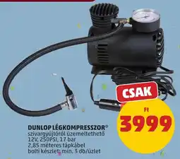 PENNY Dunlop légkompresszor ajánlat