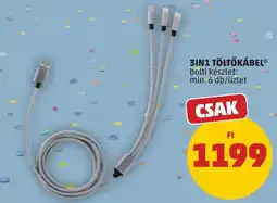 PENNY 3in1 töltőkábel ajánlat