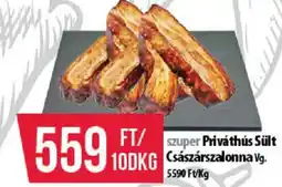 Coop Priváthús Sült Császárszalonna ajánlat