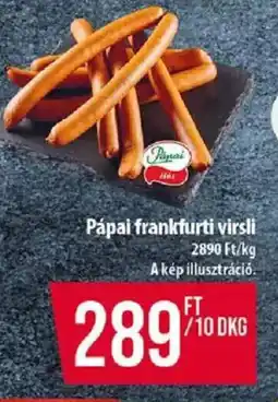 Coop Pápai frankfurti virsli ajánlat