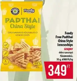 Coop Foody free padthai china style lencse chips ajánlat