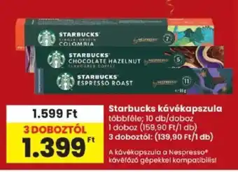 Starbucks kávékapszula