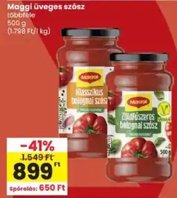 Spar Maggi üveges szósz ajánlat