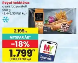 Spar Royal hekktörzs ajánlat