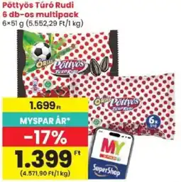 Spar Orias pöttyös túró rudi ajánlat