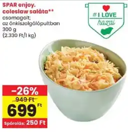 Spar spar enjoy coleslaw saláta ajánlat