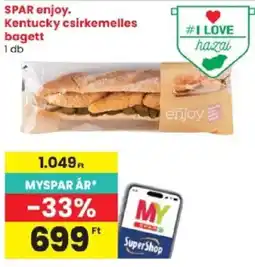 Spar spar enjoy kentucky csirkemelles bagett ajánlat