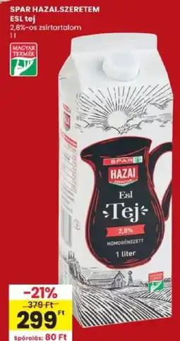 Spar Spar hazai szeretem esl tej ajánlat