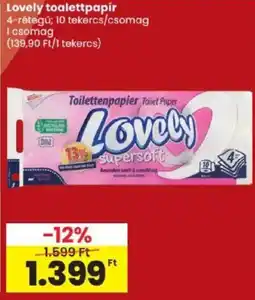 Spar Lovely toalettpapír ajánlat