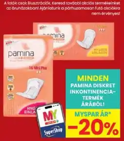 Spar pamina diskret inkontinencia-termék ajánlat