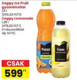 Spar Cappy ice fruit ajánlat