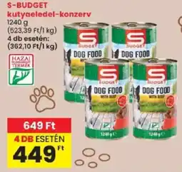 Spar S budget kutyaeledel-konzerv ajánlat