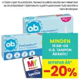 Spar O.b. tampon ajánlat