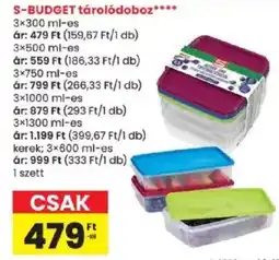 Spar S-budget tárolódoboz ajánlat