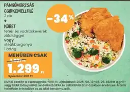 Spar Pankómorzsás csirkemellfilé ajánlat