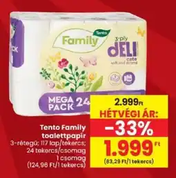 Spar Tento family toalettpapír ajánlat