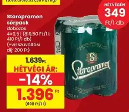 Spar Staropramen sörpack ajánlat