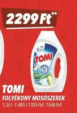 CBA Tomi folyékony mosószer ajánlat