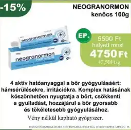 PatikaPlus neogranormon kenőcs ajánlat