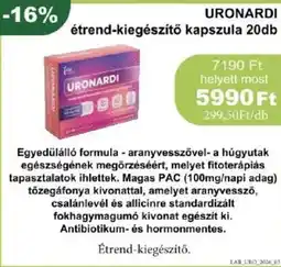 PatikaPlus Uronardi étrend-kiegészítő kapszula ajánlat