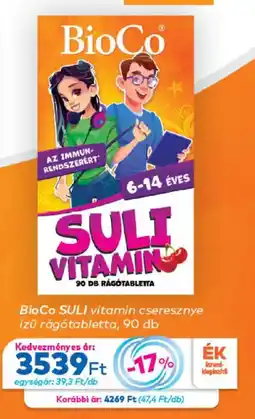 Gyöngy Patikák BioCo suli vitamin ajánlat
