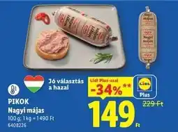 Lidl PIKOK Nagyi májas ajánlat