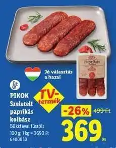 PIKOK Szeletelt paprikás kolbász