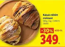 Lidl Kakaós töltött croissant ajánlat