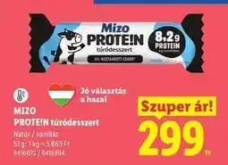 Lidl Mizo PROTE!N túródesszert ajánlat