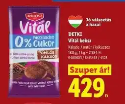 Lidl Detki Vitál keksz ajánlat