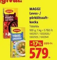 Lidl MAGGI Leves- / pörköltzaft-kocka ajánlat