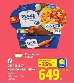 Lidl CHEF SELECT Nemzetközi készételek ajánlat
