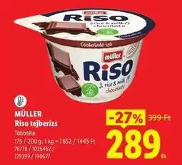 Lidl MÜLLER Riso tejberizs ajánlat