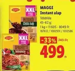 Lidl Maggi Instant alap ajánlat