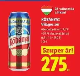 Lidl KŐBÁNYAI ajánlat
