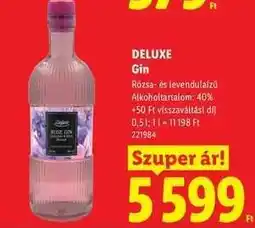 Lidl Deluxe Gin ajánlat