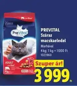 Lidl PREVITAL Száraz macskaeledel ajánlat