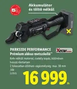 Lidl PARKSIDE PERFORMANCE ajánlat