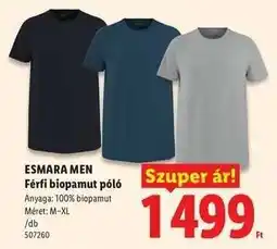 Lidl ESMARA MEN ajánlat