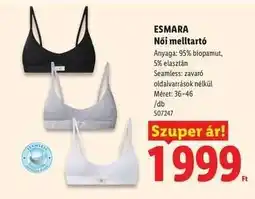 Lidl ESMARA Női melltartó ajánlat