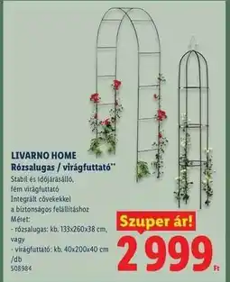 Lidl LIVARNO HOME Rózsalugas / virágfuttató ajánlat