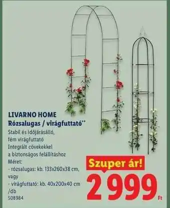 LIVARNO HOME Rózsalugas / virágfuttató