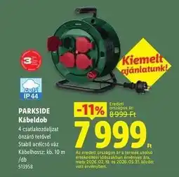 Lidl PARKSIDE Kábeldob ajánlat
