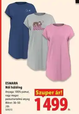 Lidl esmara Női hálóing ajánlat