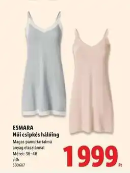 Lidl ESMARA Női csipkés hálóing ajánlat