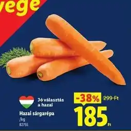 Lidl Hazai sárgarépa ajánlat