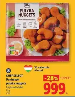 Lidl CHEF SELECT Panírozott pulyka nuggets ajánlat